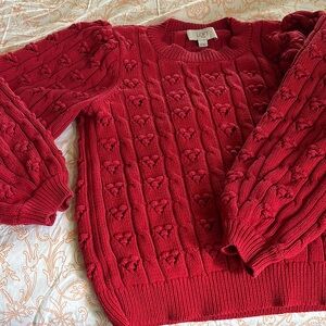 LOFT Women's Red Sweater
